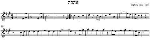 תווים לשירים ישראלים, תווים ללימוד נגינה, תווים ללימוד נגינה בפסנתר ...